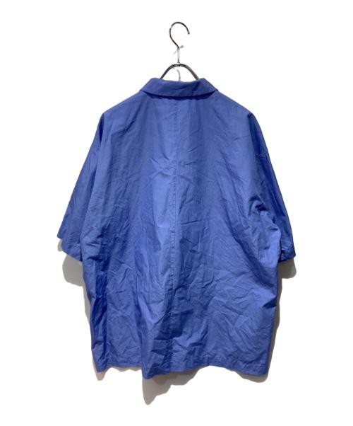 ATON（エイトン）ATON (エイトン) SUVIN BROAD OVERSIZED SHIRT ブルー サイズ:4の古着・服飾アイテム