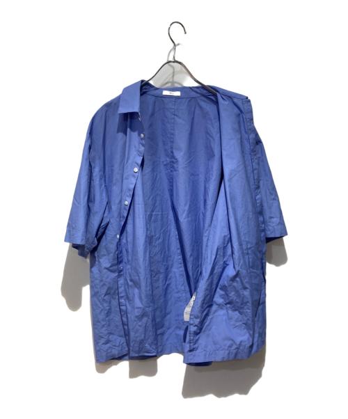 ATON（エイトン）ATON (エイトン) SUVIN BROAD OVERSIZED SHIRT ブルー サイズ:4の古着・服飾アイテム