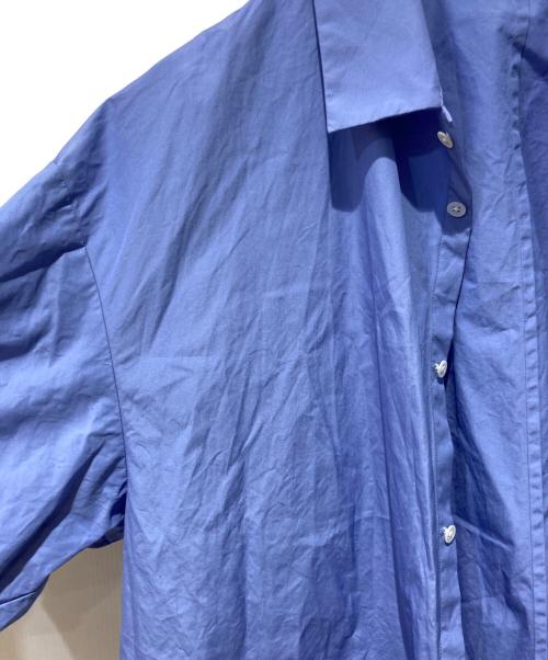 ATON（エイトン）ATON (エイトン) SUVIN BROAD OVERSIZED SHIRT ブルー サイズ:4の古着・服飾アイテム