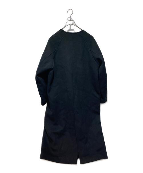 JOURNAL STANDARD（ジャーナルスタンダード）JOURNAL STANDARD (ジャーナルスタンダード) スーパー140ビーバーノーカラーコート ブラック サイズ:38の古着・服飾アイテム