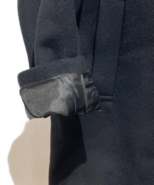JOURNAL STANDARD（ジャーナルスタンダード）JOURNAL STANDARD (ジャーナルスタンダード) スーパー140ビーバーノーカラーコート ブラック サイズ:38の古着・服飾アイテム