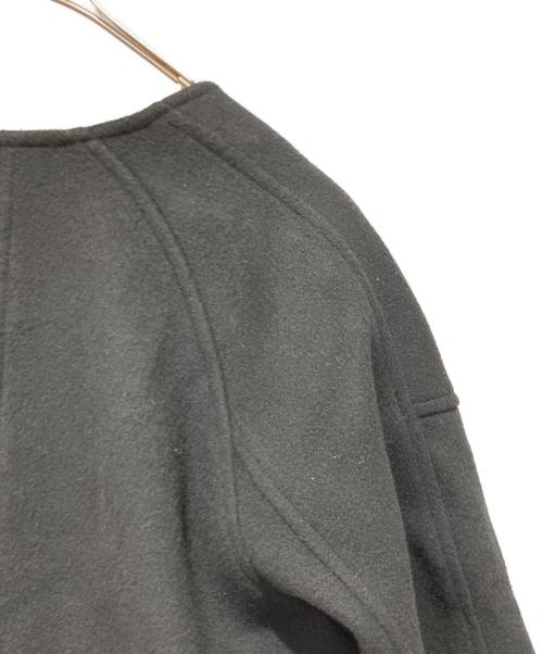 JOURNAL STANDARD（ジャーナルスタンダード）JOURNAL STANDARD (ジャーナルスタンダード) スーパー140ビーバーノーカラーコート ブラック サイズ:38の古着・服飾アイテム