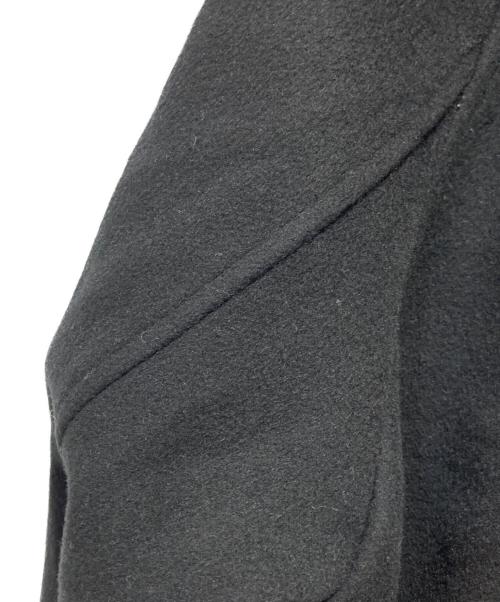 JOURNAL STANDARD（ジャーナルスタンダード）JOURNAL STANDARD (ジャーナルスタンダード) スーパー140ビーバーノーカラーコート ブラック サイズ:38の古着・服飾アイテム