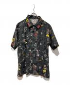 GANGSTERVILLEギャングスタービル）の古着「オープンカラーシャツ」｜ブラック