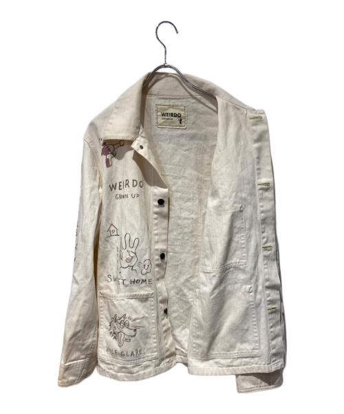WEIRDO（ウィアード）WEIRDO (ウィアード) コットンカバーオール ベージュ サイズ:Ｌの古着・服飾アイテム