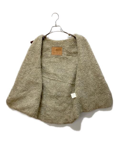 WIRED（ワイアード）WIRED (ワイアード) FUCKUワッペンベスト ブラウン サイズ:Lの古着・服飾アイテム