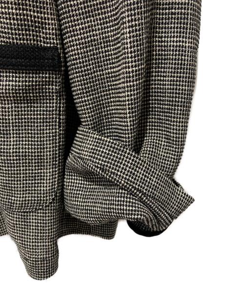 BALLSEY（ボールジィ）BALLSEY (ボールジィ) カラミ ノーカラージャケット ブラック サイズ:Sの古着・服飾アイテム