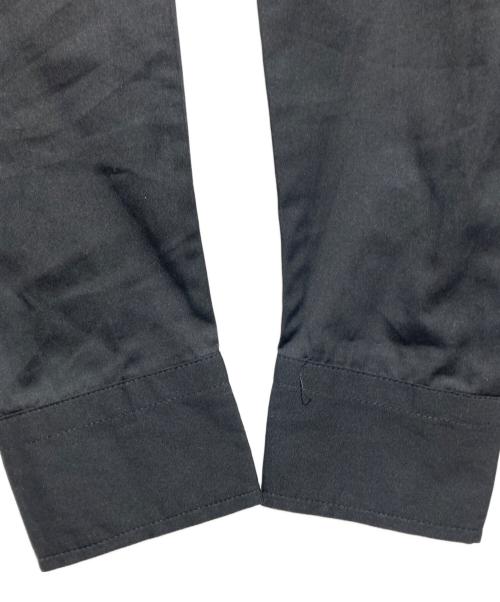POLO RALPH LAUREN（ポロ・ラルフローレン）POLO RALPH LAUREN (ポロ・ラルフローレン) プリーテッドシャツ ブラックの古着・服飾アイテム