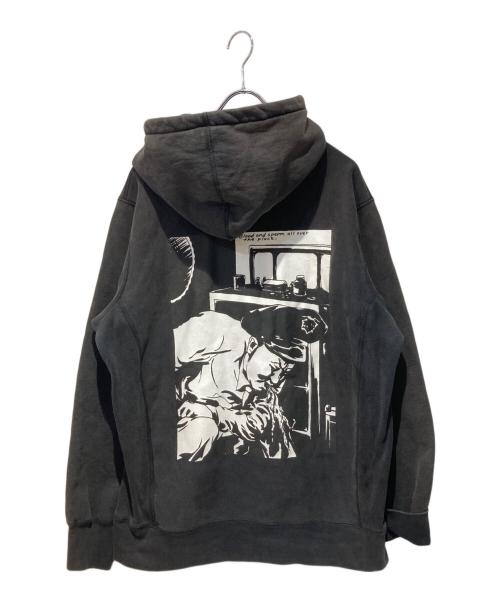 SUPREME（シュプリーム）SUPREME (シュプリーム) Raymond Pettibon (レイモンド・ペティボン) Blood＆Sperm Hoodie ブラック サイズ:Ｌの古着・服飾アイテム