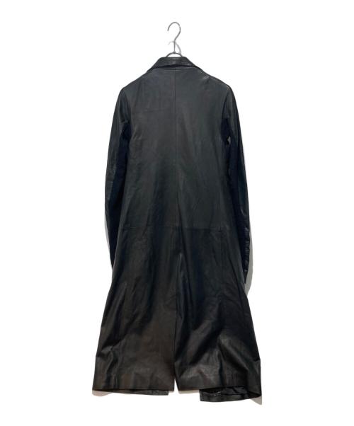 RICK OWENS（リックオウエンス）RICK OWENS (リックオウエンス) レザーコート ブラック サイズ:36の古着・服飾アイテム
