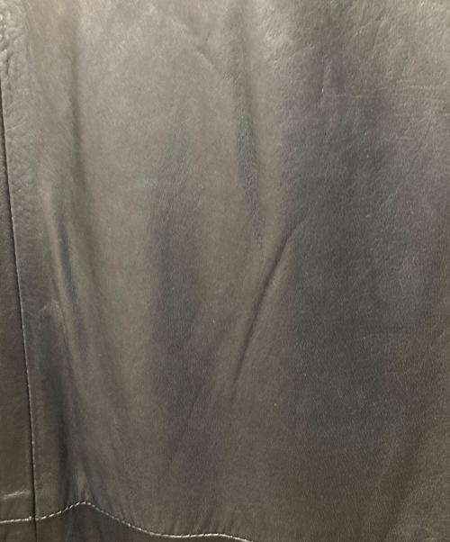 RICK OWENS（リックオウエンス）RICK OWENS (リックオウエンス) レザーコート ブラック サイズ:36の古着・服飾アイテム