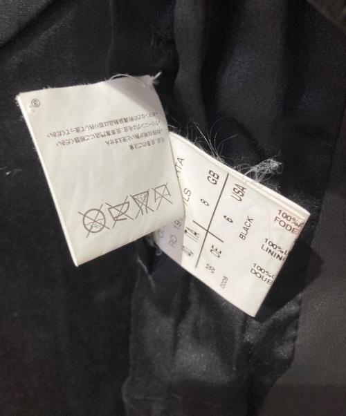 RICK OWENS（リックオウエンス）RICK OWENS (リックオウエンス) レザーコート ブラック サイズ:36の古着・服飾アイテム