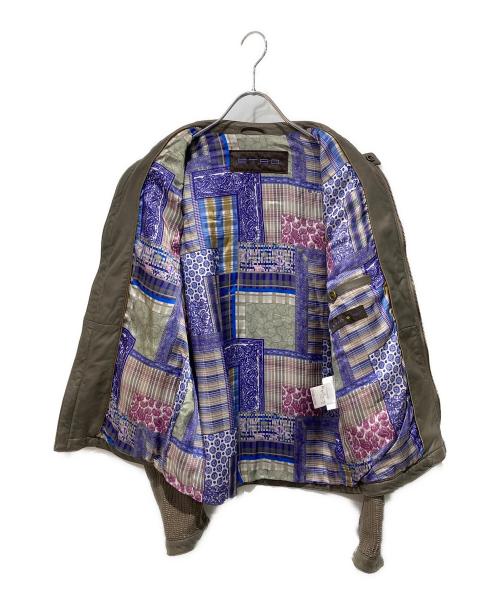 ETRO（エトロ）ETRO (エトロ) レザージャケット グレー サイズ:不明の古着・服飾アイテム