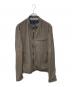ETRO（エトロ）の古着「レザージャケット」｜グレー
