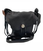 BOWWOWバウワウ）の古着「DEER SKIN BAG」｜ブラック