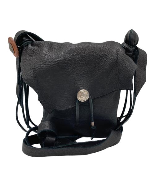 BOWWOW（バウワウ）BOWWOW (バウワウ) DEER SKIN BAG ブラックの古着・服飾アイテム