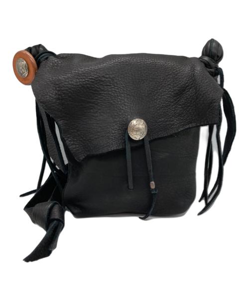 BOWWOW（バウワウ）BOWWOW (バウワウ) DEER SKIN BAG ブラックの古着・服飾アイテム