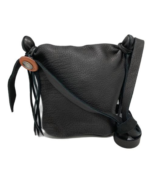 BOWWOW（バウワウ）BOWWOW (バウワウ) DEER SKIN BAG ブラックの古着・服飾アイテム