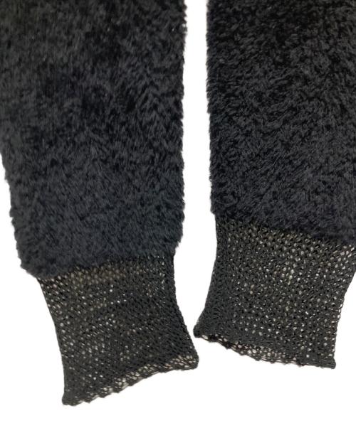 ISSEY MIYAKE（イッセイミヤケ）ISSEY MIYAKE (イッセイミヤケ) 90s レース切替タートルネックニット ブラック サイズ:Mの古着・服飾アイテム