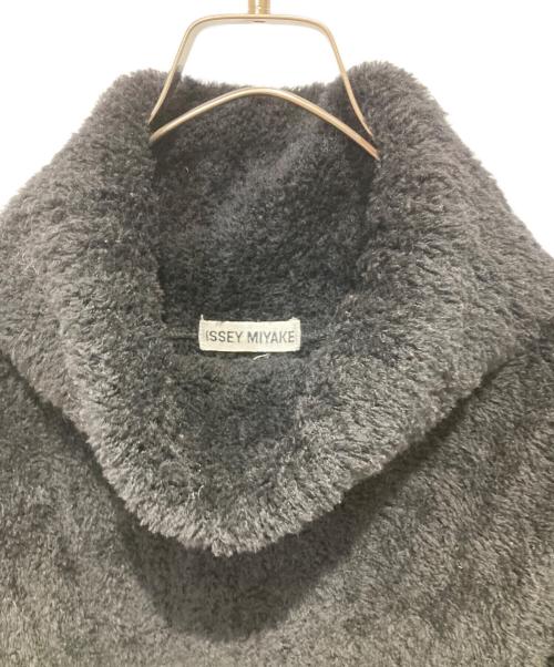 ISSEY MIYAKE（イッセイミヤケ）ISSEY MIYAKE (イッセイミヤケ) 90s レース切替タートルネックニット ブラック サイズ:Mの古着・服飾アイテム