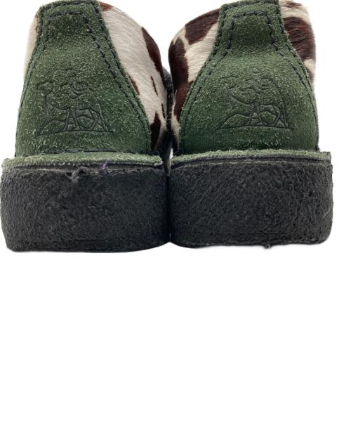 CLARKS（クラークス）CLARKS (クラークス) BRAIN DEAD (ブレインデッド) DESERT NOMAD - COW PRINT アイボリー×ブラウン サイズ: 26cmの古着・服飾アイテム