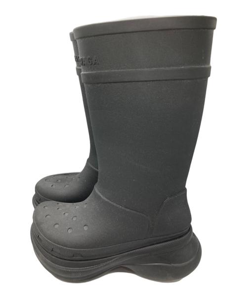 BALENCIAGA（バレンシアガ）BALENCIAGA (バレンシアガ) crocs (クロックス) コラボブーツ ブラック サイズ:35の古着・服飾アイテム