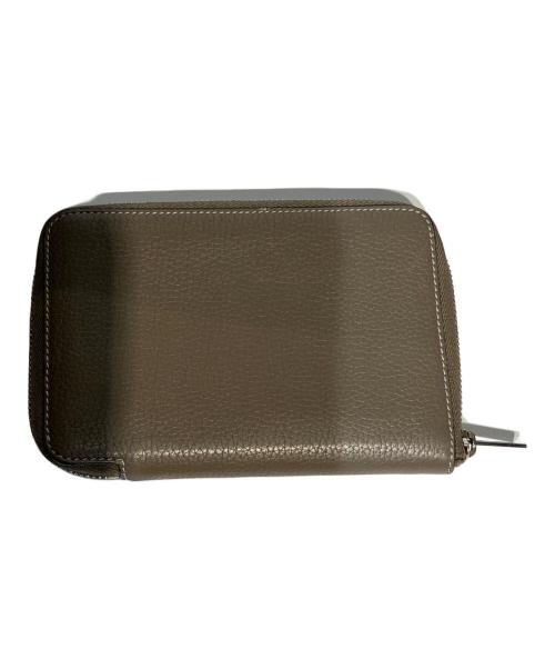 CELINE（セリーヌ）CELINE (セリーヌ) ラウンドジップウォレット ベージュの古着・服飾アイテム