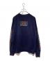 stussy（ステューシー）の古着「90s SSリンク袖ロゴプリントスウェット」｜ネイビー