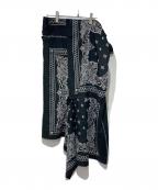 sacaiサカイ）の古着「19SS Bandana Skirt」｜ブラック×ホワイト