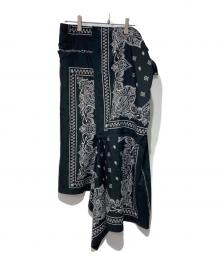 sacai（サカイ）の古着「19SS Bandana Skirt」｜ブラック×ホワイト