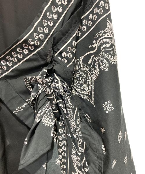 sacai（サカイ）sacai (サカイ) 19SS Bandana Skirt ブラック×ホワイト サイズ:1の古着・服飾アイテム