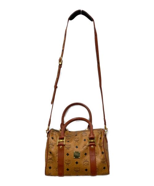 MCM（エムシーエム）MCM (エムシーエム) 2WAYミニボストンバッグ ブラウンの古着・服飾アイテム