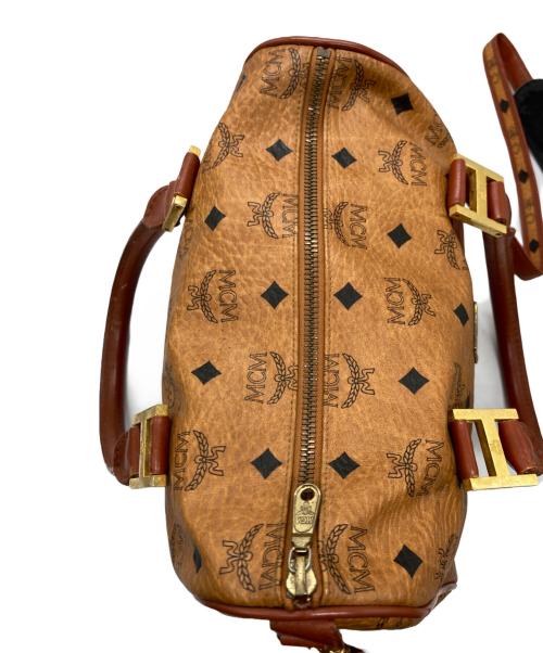 MCM（エムシーエム）MCM (エムシーエム) 2WAYミニボストンバッグ ブラウンの古着・服飾アイテム