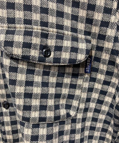 stussy（ステューシー）stussy (ステューシー) 90s チェックオープンカラーシャツ ベージュ×ブラック サイズ:Mの古着・服飾アイテム