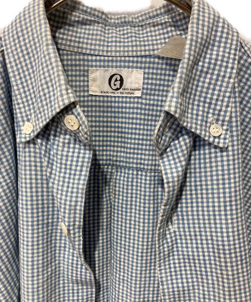 GOODENOUGH（グットイナフ）GOODENOUGH (グットイナフ) ギンガムチェックシャツ ブルー×ホワイト サイズ:不明の古着・服飾アイテム