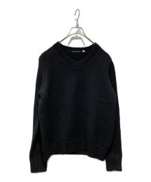 HELMUT LANG（ヘルムートラング）の古着「Vネックニット」｜ブラック