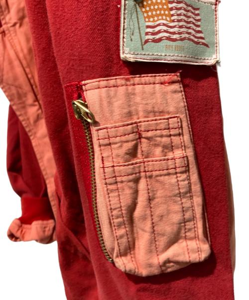 PINK HOUSE（ピンクハウス）PINK HOUSE (ピンクハウス) ミリタリーブルゾン ピンク×レッド サイズ:FREEの古着・服飾アイテム