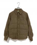 MORE ABOUT LESSモアアバウトレス）の古着「ダウンシャツ」｜オリーブ