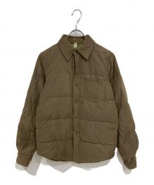 MORE ABOUT LESS（モアアバウトレス）の古着「ダウンシャツ」｜オリーブ