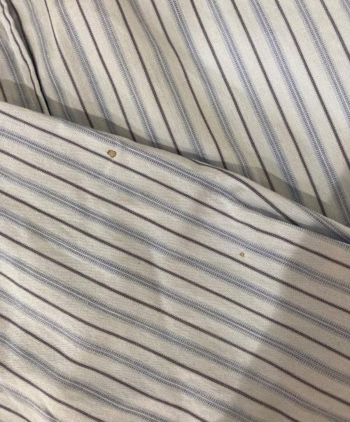 USED（ユーズド）USED (ユーズド) 40s ストライプバンドカラーロングシャツ ブルー サイズ:不明の古着・服飾アイテム