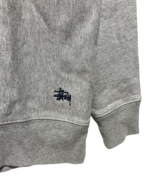 stussy（ステューシー）stussy (ステューシー) 90s ハーフジップスウェット グレー サイズ:Mの古着・服飾アイテム