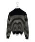 CELINE (セリーヌ) ショルダーボタンボーダーニット ブラック サイズ:S：30000円