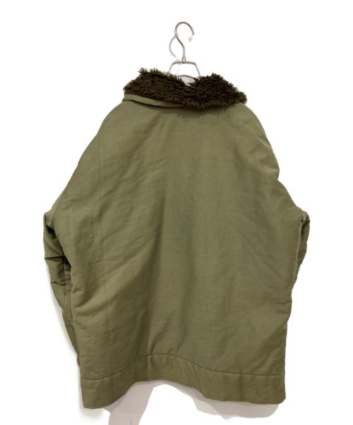 COULANGE MAYENNE（クランジェマイエンヌ）COULANGE MAYENNE (クランジェマイエンヌ) デッキジャケット グリーン×ブラウン サイズ:FREEの古着・服飾アイテム