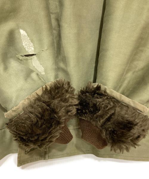 COULANGE MAYENNE（クランジェマイエンヌ）COULANGE MAYENNE (クランジェマイエンヌ) デッキジャケット グリーン×ブラウン サイズ:FREEの古着・服飾アイテム