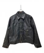 LEEリー）の古着「COWBOY Jacket LEATHER」｜ブラック