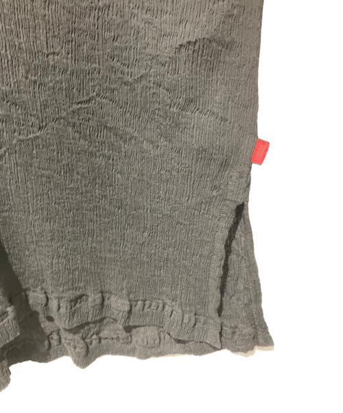 HaaT（ハート）Haat (ハート) KYO CHIJIMI BASIC ブラウス ブラック サイズ:Ｆの古着・服飾アイテム