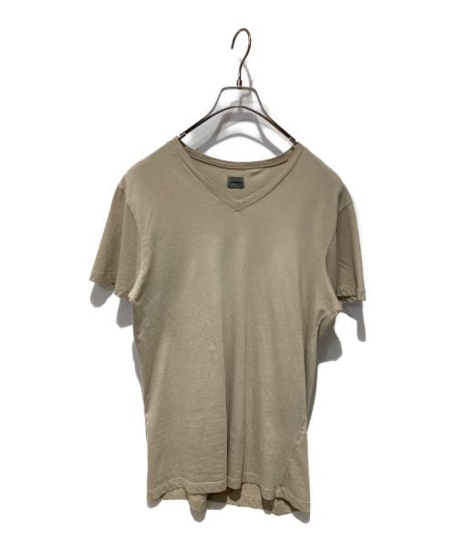 JIL SANDER（ジルサンダー）JIL SANDER (ジルサンダー) VネックTシャツ ベージュ サイズ:不明の古着・服飾アイテム
