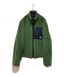 stussy（ステューシー）の古着「フリースジャケット」｜グリーン