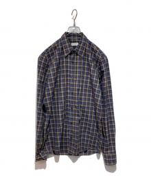 DRIES VAN NOTEN（ドリスヴァンノッテン）の古着「チェックシャツ」｜ブラウン