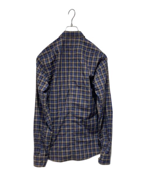DRIES VAN NOTEN（ドリスヴァンノッテン）DRIES VAN NOTEN (ドリスヴァンノッテン) チェックシャツ ブラウン サイズ:46の古着・服飾アイテム